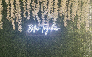 Better together neon sign rental