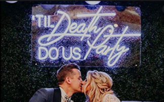 Til death do us party neono sign rental