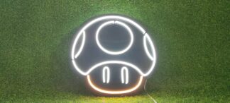 Mario Mushroom Edge Sign Neon