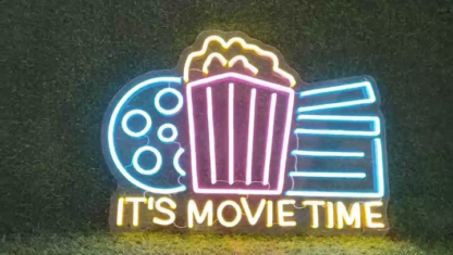 It's Movie Time Neon Sign