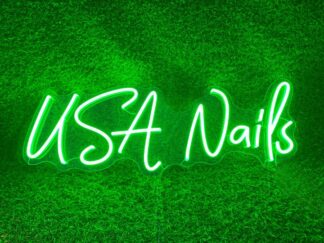 USA Nails Neon Sign