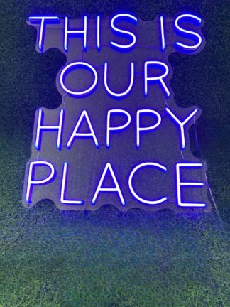 This Is Our Happy Place Neon Sign