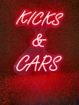 Kicks & Cars Neon Sign