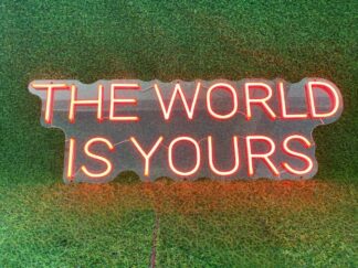 The World Is Yours Neon Sign